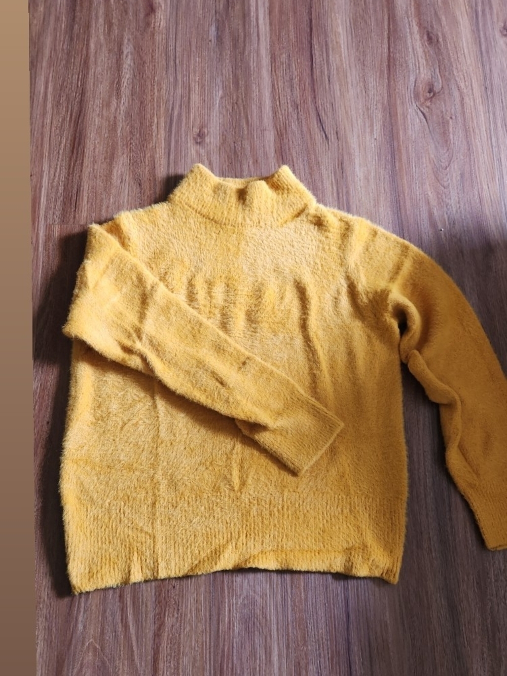 Who What Wear Golden Yellow Mock Neck Sweater